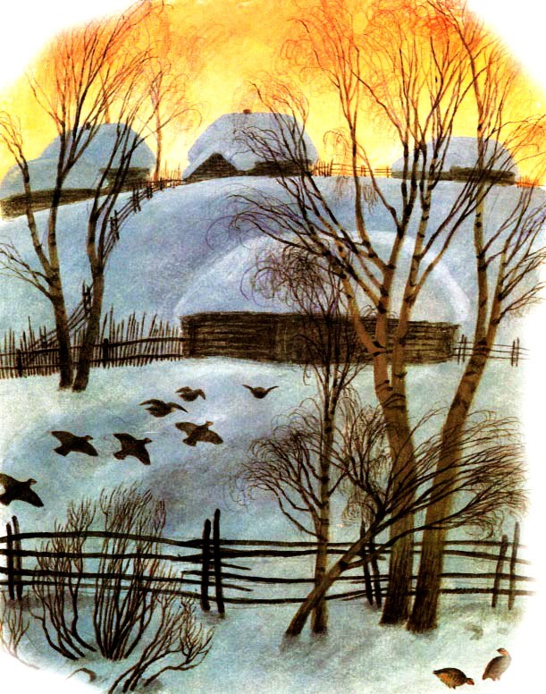 Птицы под снегом - Пришвин М.М.