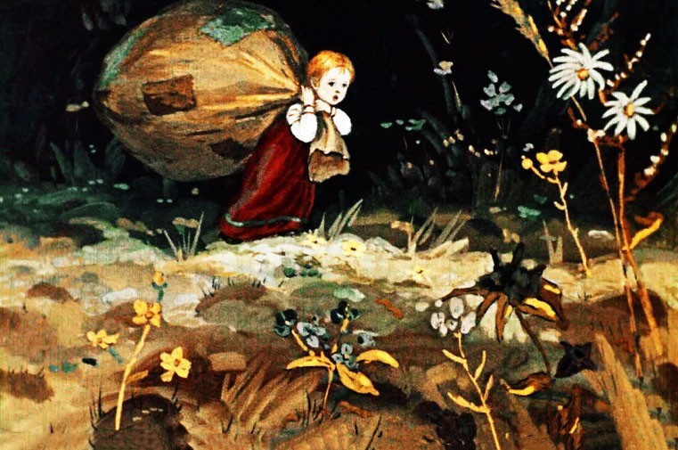 Девочка с веретенце - русская народная сказка