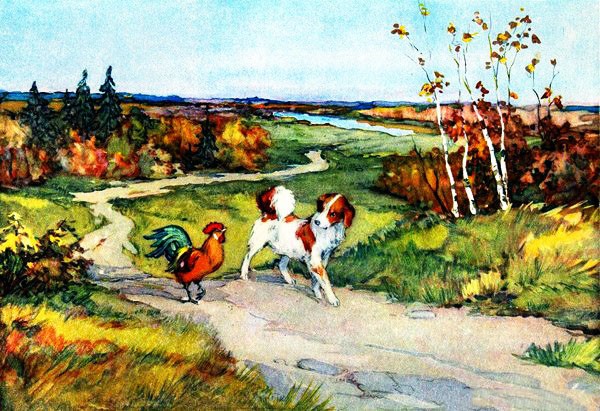 Петух и собака - русская народная сказка